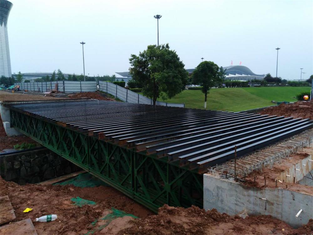 中鐵十六局長沙地鐵六號線1號貝雷鋼橋 中鐵十六局長沙地鐵六號線1號貝雷鋼橋